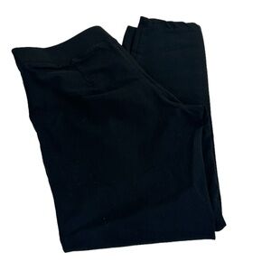 Lilly Pulitzer Gia SZ 4 Woven Leggings Black Elastic Waist Full-Length Pant Chic